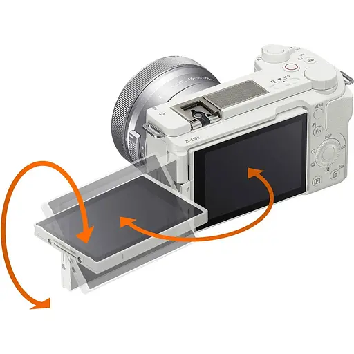 Бездзеркальний фотоапарат Sony ZV-E10 II Body White (ZVE10M2W) UA [130042] - фото 10