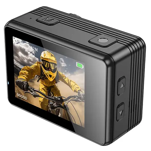 Экшн-камера Hoco DV103 Dual color screen sports camera Black - фото 3