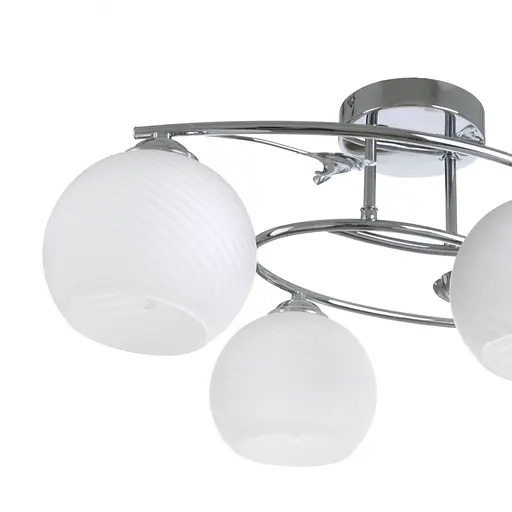 Люстра стельова Brille класична в зал E27 60W CH (LK-651C/4) - фото 3