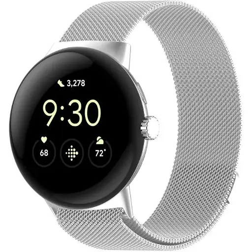 Ремінець DK CDK Metal Milanese Loop Magnetic для Google Pixel Watch 3 41mm (015666) (silver) - фото 2