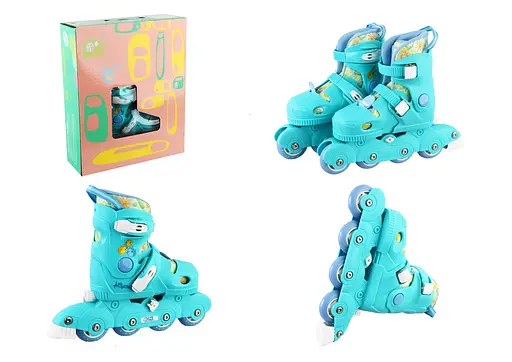 Ролики, розмір 26-29, синій, PU колеса, діаметр коліс 6 см