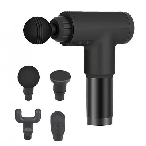 Массажный пистолет Fascial Gun для мышц 2000 мАч (4 насадки) - фото 7