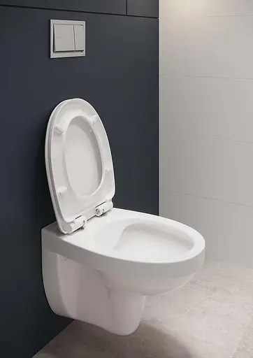 Унітаз підвісний CET 469 Cersanit Cersania SimpleOn з дюропластовим сидінням SoftClose+QuickRelease 30412 - фото 6