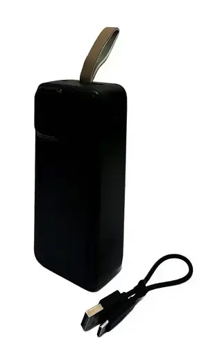 Портативное зарядное устройство для Power Bank KP KPG-301 30000 mAh с дисплеем 2 в 1 Черный - фото 6