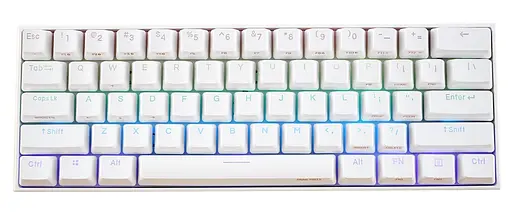 Клавіатура Obinslab ANNE PRO 2 60% RGB Gateron Pro Red Switch USB BT EN, білий (ANNE PRO 2) Б/в - фото 1