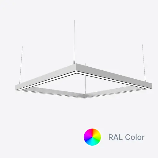 Светодиодный светильник X-LED 80ВТ квадратный ral (440*440*43) LSNK-80c - фото 1