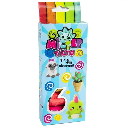 Набор теста для лепки Мистер тесто 6 цветов 30570 (укр)