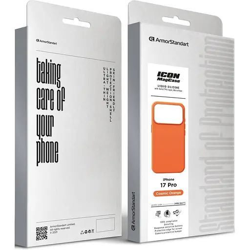 Чехол для мобильного телефона Armorstandart ICON2 MagCase Apple iPhone 17 Pro Cosmic Orange (ARM86677) - фото 2