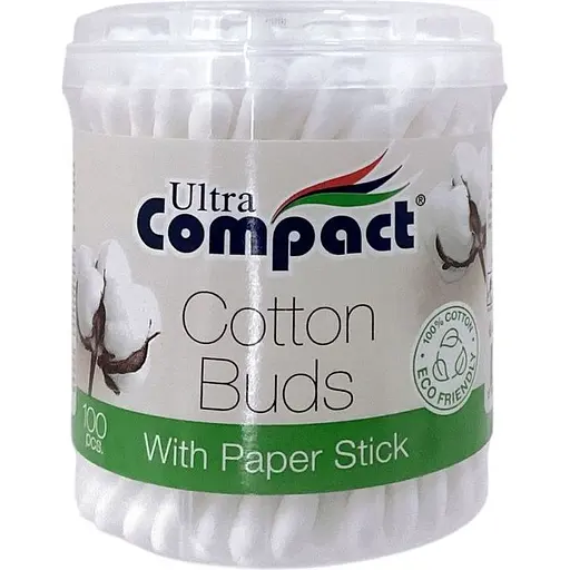 Ватні палички Ultra Compact Organic 100 шт.