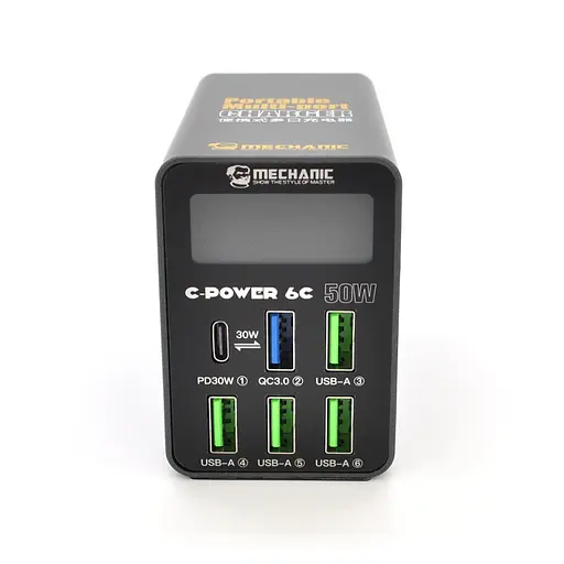 Зарядная станция с цифровой индикацией Mechanic C-Power 6C 40W Gray - фото 2