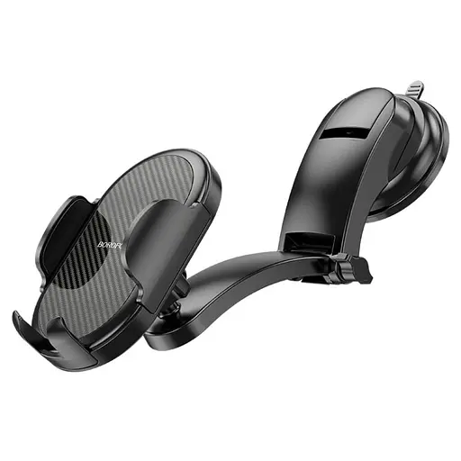 Автотримач для телефона BOROFONE BH73 Charm press type center console car holder Black - фото 4