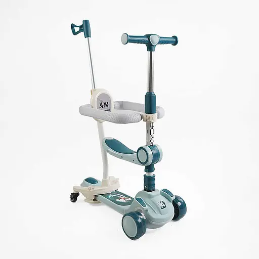 Самокат 5в1 Skyper, колеса PU 125x40 мм зі світлом українська озвучка, бампер GH-41533