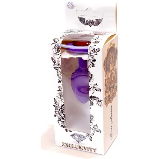 Силіконова анальна пробка Boss Of Toys Boss Series - Jewellery Purple Silicon Plug Small Red S, BS6400082, Филетовый / Червоний - фото 7