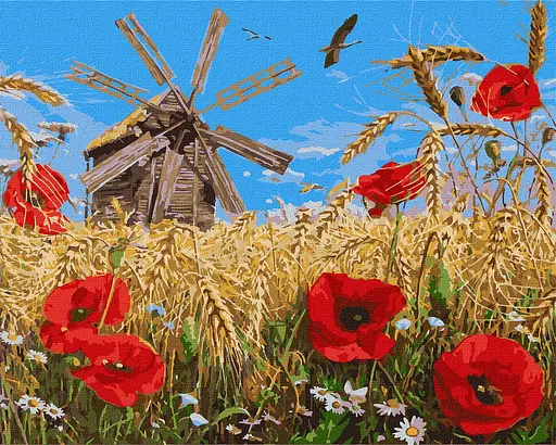 Набір для розпису по номерах Новий урожай, 40x50 см, КНО6318