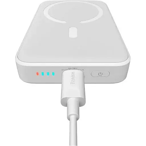 Внешний аккумулятор Baseus Magnetic Mini 20W 10000mAh White (PPCX070002) [106690] - фото 5