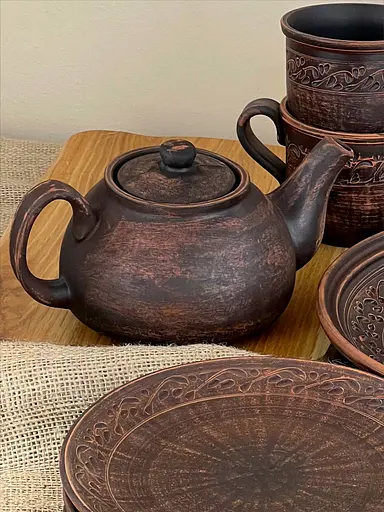 Столовый сервиз керамической (глиняной) посуды на 4 человек Декор - фото 3