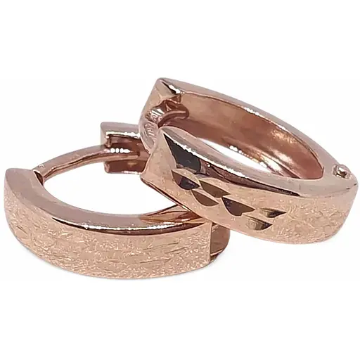 Золотые серьги с алмазной гранью. 470154 - фото 1