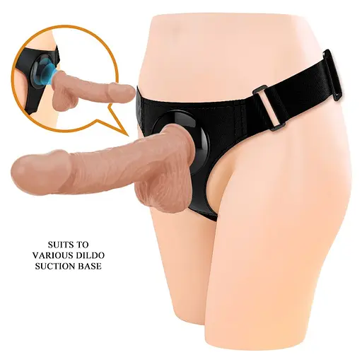 Страпон Pretty Love Harness Briefs Jerry 21.8 см телесный - фото 5