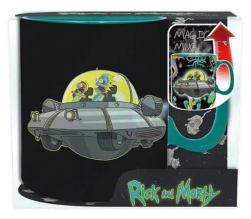 Чашка хамелеон AbyStyle RICK AND MORTY Spaceship (Рік та Морті) 460 мл - фото 3