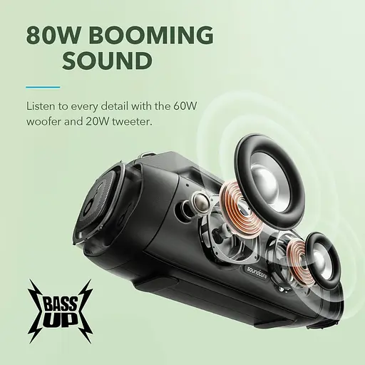 Портативна акустика Anker SoundCore Motion Boom Plus (A3129011) бездротова - фото 7