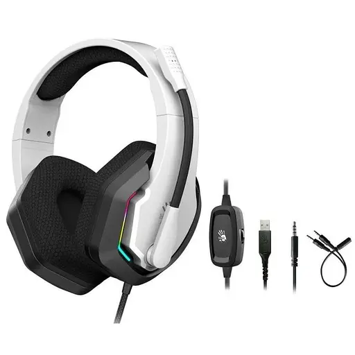 Гарнітура ігрова Bloody G260p (White) - фото 4