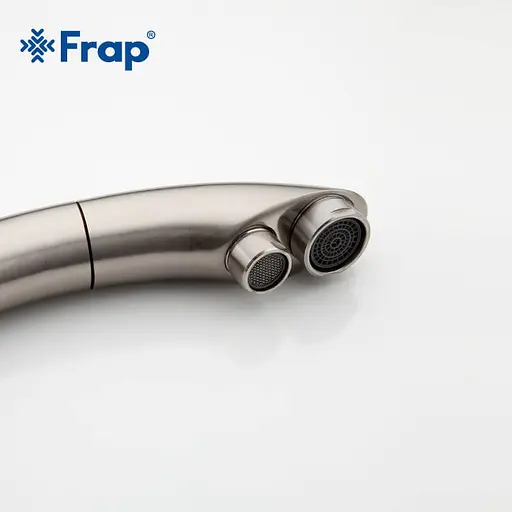 Смеситель для кухни однорычажный под фильтр латунь Ø35 сатин Frap 1/10 F4399-5 Хром матовый - фото 6