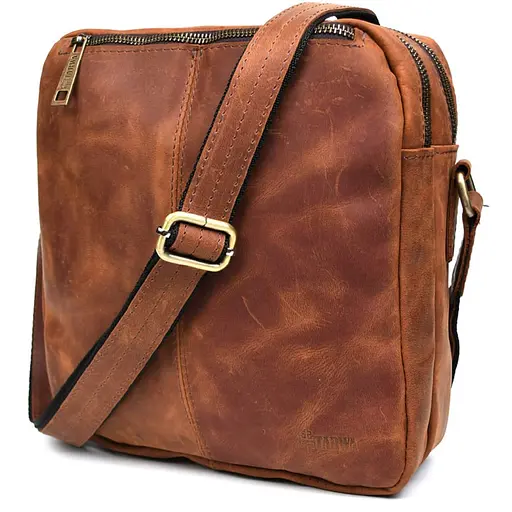 Шкіряна сумка месенджер Tarwa 24х26х7 см sum0028351 - фото 3