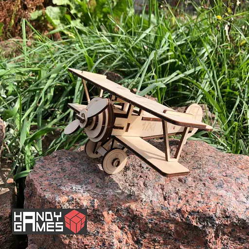 Дерев'яний конструктор Літак Ньєпорт 30 деталей - фото 8