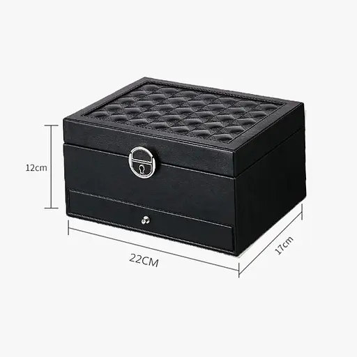 Скринька для прикрас, скриня для біжутерії, органайзер для біжетерії Чорна - фото 2