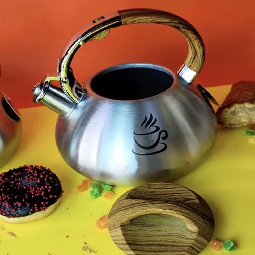 Чайник со свистком для индукционной плиты Edenberg EB-3540 из нержавеющей стали 3 л коричневый