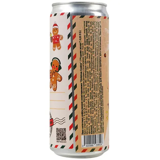 Пиво Правда Рождественское печенье полутемное нефильтрованное ж/б 5.7% 0.33 л - фото 2