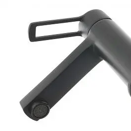 Змішувач для раковини картридж Energy Saving Paffoni Ringo без донного клапана black matt RIN071NO-ES, Чорний матовий - фото 9