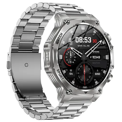 Часы Smart Surf X Pro Silver Steel, 2 ремешка - фото 3