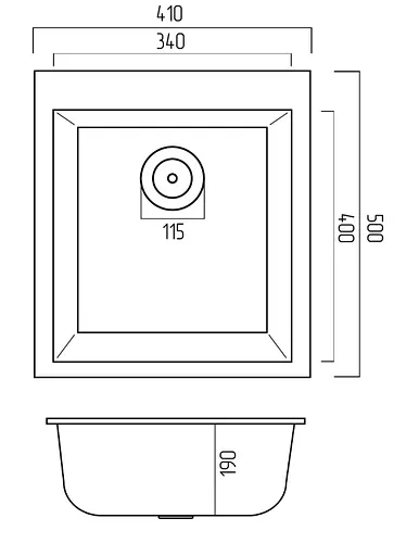Кухонная мойка Platinum 4150 SOKIL (SP000038331) - фото 5