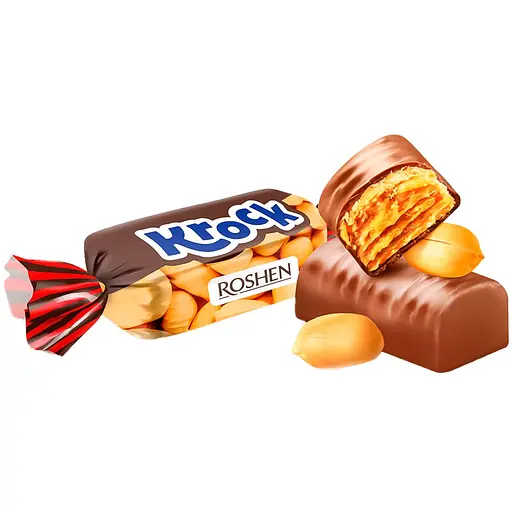 Уцінка. Цукерки Roshen Krock з арахісом 1 кг  - фото 3