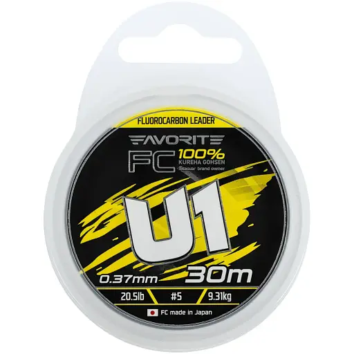 Флюорокарбон Favorite U1 FC 30 м 5.0/0.37 мм 20.5 lb/9.31 кг - фото 2