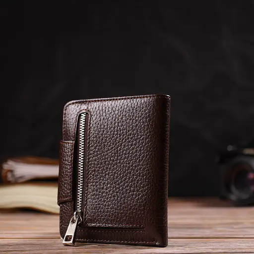 Жіночий шкіряний гаманець Canpellini 9х11.7х1 см acs0025503 - фото 7