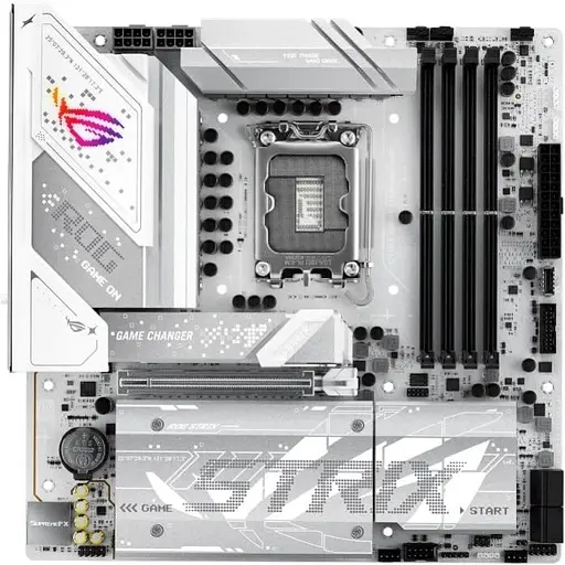 Материнська плата Asus Rog Strix B860-G Gaming WIFI s1851 B860 4xDDR5 M.2 DP HDMI USB Type-C Wi-Fi BT mATX білий