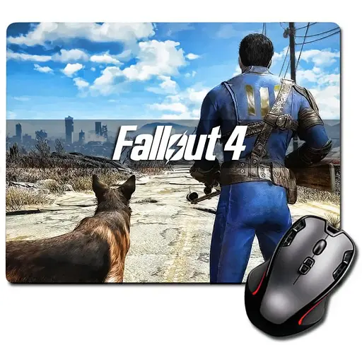 Игровая поверхность Nextprint Одинокий Путешественник и Боевой Пес Фаллаут Fallout 220 х 180 мм (1963)