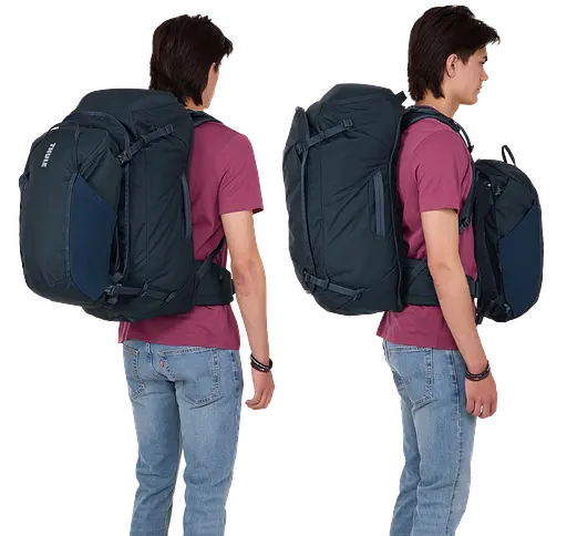 Рюкзак Landmark Travel Pack 70L TLPM-270 Darkest Blue Thule sum0028095 - фото 3