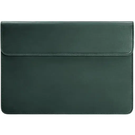 Кожаный чехол-конверт BlankNote на магнитах для ноутбука Универсальный Зеленый Crazy Horse - фото 1