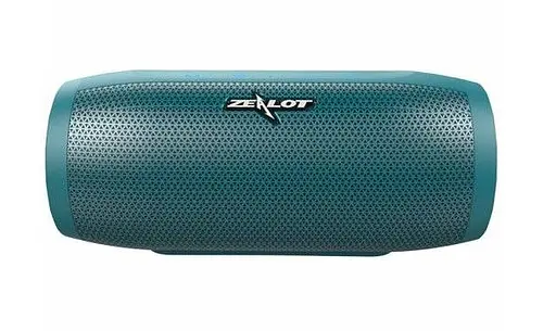 Бездротова Bluetooth колонка Zealot S16 стереозвук HiFi (Бірюзовий)