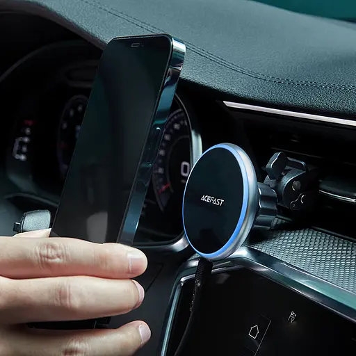 Автотримач для телефона з БЗП ACEFAST D3 magnetic wireless charging car holder Silver - фото 6
