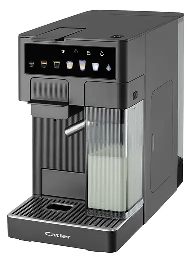 CATLER Кофеварка Catler капсульная Renzo 1,6 л, капсулы, молотый кофе, сенсорное управление, автоматический капучино-машина, серый - фото 2