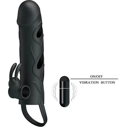 Насадка удлиняющая Pretty Love с вибрацией 5.5 BI-026216, Черный - фото 6