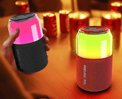 Портативна колонка Real-El RX705 5W Bluetooth TWS, RGB, Black - фото 10