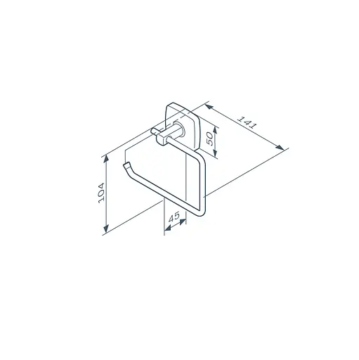 Держатель туалетной бумаги AM.PM Gem black A9034122 Черный матовый - фото 8