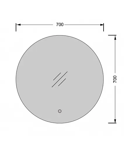 Дзеркало Мойдодир Eclipse 70x70 S з LED підсвіткою та сенсором - фото 6