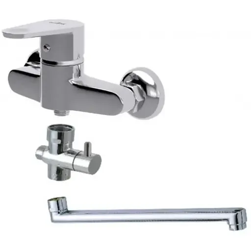 Змішувач для ванни Cersanit Cari S951-241 з довгим виливом Хром 30412 - фото 3