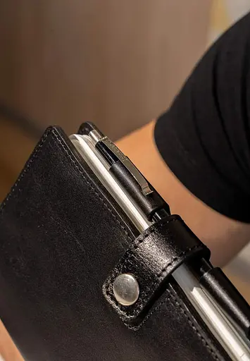 Шкіряний блокнот (Софт-бук) 4.0 чорний - фото 9